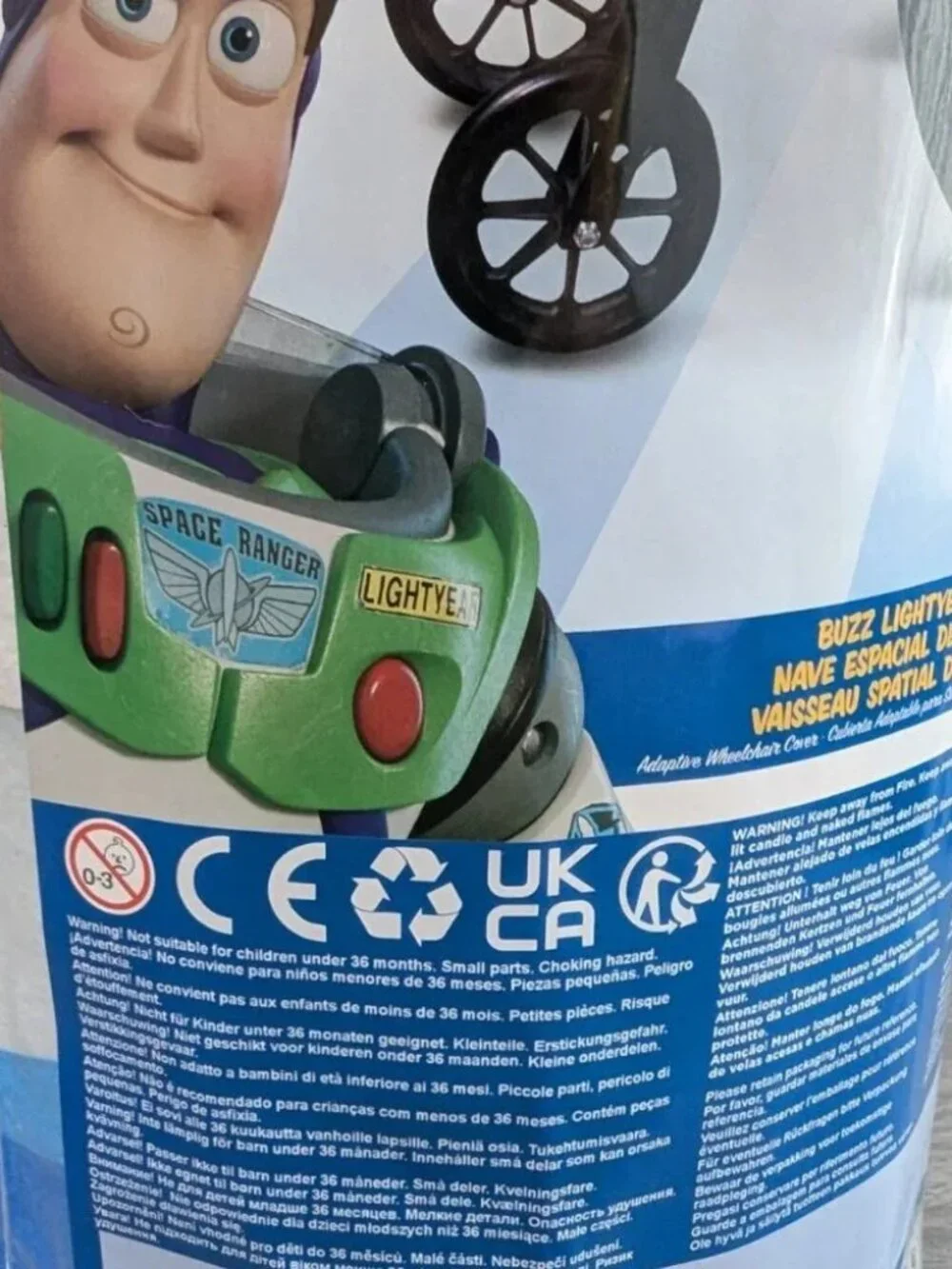 Disney's Toy Story Buzz Lightyear Spaceship Wheelchair Child Halloween Costume